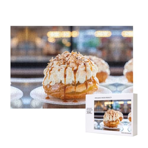 Phayah Eiscreme-Puzzles für Puzzle, Holzpuzzle für Familie, Freunde, Heimdekoration, Wandkunst, 300 Teile von PHAYAH