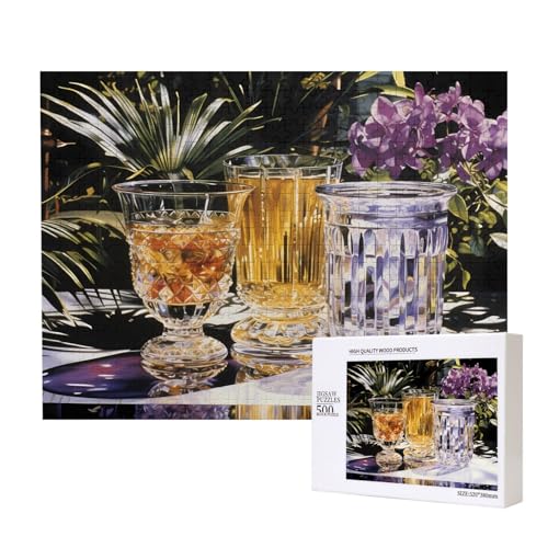 Phayah Elegante Kristallbecher-Puzzles für Erwachsene, 500 Teile, Kinderspielzeug, Intelligenzentwicklungsspielzeug, 20,4 x 38,1 cm Phayah Elegante Kristallbecher-Puzzles für Erwachsene, 500 Teile, Kinderspielzeug, Intelligenzentwicklungsspielzeug, 20,4 x 38,1 cm von PHAYAH
