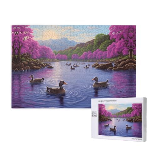 Phayah Enten auf dem See Puzzles für Erwachsene 1000 Teile Kinder Intelligenz Entwicklung Spielzeug 29,5 x 19,7 Phayah Enten auf dem See Puzzles für Erwachsene 1000 Teile Kinder Intelligenz Entwicklung Spielzeug 29,5 x 19,7 von PHAYAH