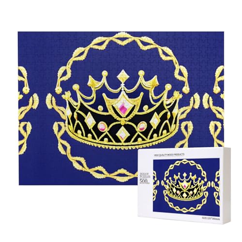 Phayah Fantasy-Tiara-Muster, Puzzle, einzigartiges Puzzle, Wandkunst-Bild für Heimdekoration, 500 Stück Phayah Fantasy-Tiara-Muster, Puzzle, einzigartiges Puzzle, Wandkunst-Bild für Heimdekoration, 500 Stück von PHAYAH