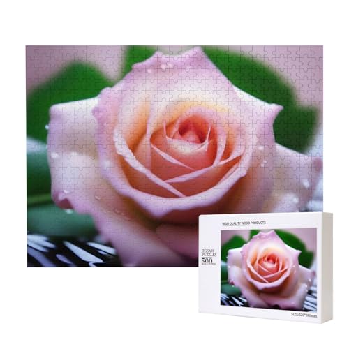 Phayah Filigrane Rosen-Puzzle, 500 Teile, für Puzzle, Holzpuzzle für Familie, Freunde, Heimdekoration, Wandkunst, 50 x 38 cm Phayah Filigrane Rosen-Puzzle, 500 Teile, für Puzzle, Holzpuzzle für Familie, Freunde, Heimdekoration, Wandkunst, 50 x 38 cm von PHAYAH