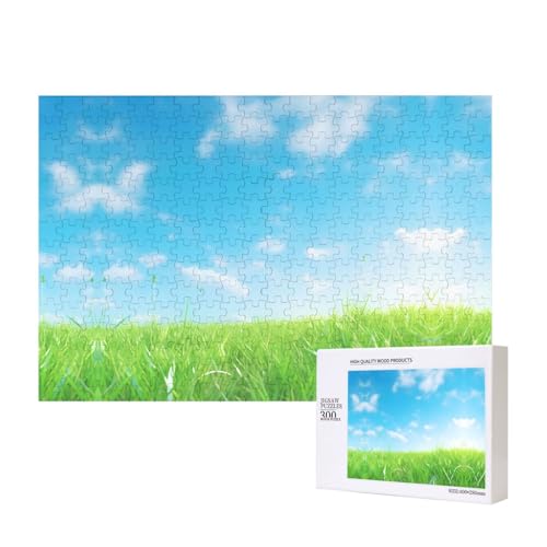 Phayah Flaches Gras-Puzzle, 300 Teile, für Puzzle, Holzpuzzle für Familie, Freunde, Heimdekoration, Wandkunst, 39 x 27 cm Phayah Flaches Gras-Puzzle, 300 Teile, für Puzzle, Holzpuzzle für Familie, Freunde, Heimdekoration, Wandkunst, 39 x 27 cm von PHAYAH