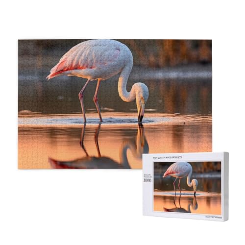 Phayah Flamingo Trinkwasser Puzzles für Erwachsene 1000 Teile Kinder Intelligenz Entwicklung Spielzeug 29.5X19.7 Phayah Flamingo Trinkwasser Puzzles für Erwachsene 1000 Teile Kinder Intelligenz Entwicklung Spielzeug 29.5X19.7 von PHAYAH