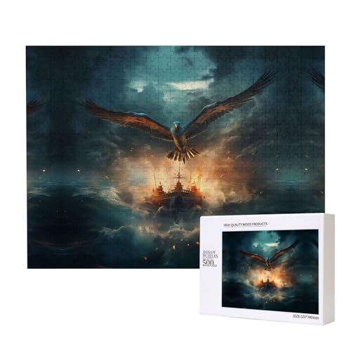 Phayah Flying Bird Ship Undersea Puzzles 500 Teile für Puzzle Holzpuzzle für Familie Freund Heimdekoration Wandkunst 50,4 x 38,1 cm Phayah Flying Bird Ship Undersea Puzzles 500 Teile für Puzzle Holzpuzzle für Familie Freund Heimdekoration Wandkunst 50,4 x 38,1 cm von PHAYAH