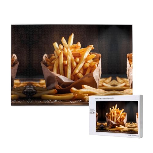 Phayah Französische Bratkartoffeln, Puzzle, 1000 Teile, Holzpuzzle für Familie, Freunde, Heimdekoration, Wandkunst, 75 x 50 cm Phayah Französische Bratkartoffeln, Puzzle, 1000 Teile, Holzpuzzle für Familie, Freunde, Heimdekoration, Wandkunst, 75 x 50 cm von PHAYAH