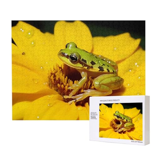 Phayah Frosch im Pistil Puzzles für Erwachsene 500 Teile Kinder Intelligenz Entwicklung Spielzeug 20,4 x 38,1 cm Phayah Frosch im Pistil Puzzles für Erwachsene 500 Teile Kinder Intelligenz Entwicklung Spielzeug 20,4 x 38,1 cm von PHAYAH