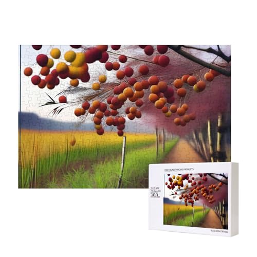 Phayah Fruit On The Branch Pattern Puzzle Unique Jigsaw Wall Art Picture for Home Decoration 300 Pcs von PHAYAH