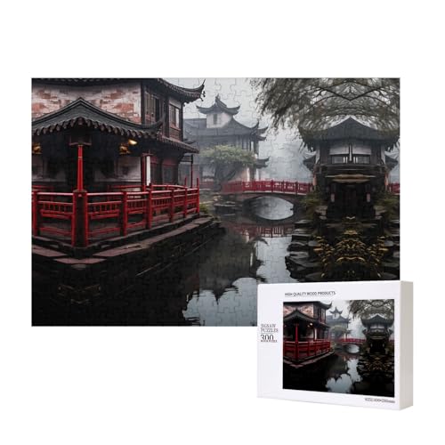 Phayah Gangnam Style Water Town2 Puzzles 300 Teile für Puzzle, Holzpuzzle für Familie und Freunde, Heimdekoration, Wandkunst, 40 x 27 cm Phayah Gangnam Style Water Town2 Puzzles 300 Teile für Puzzle, Holzpuzzle für Familie und Freunde, Heimdekoration, Wandkunst, 40 x 27 cm von PHAYAH