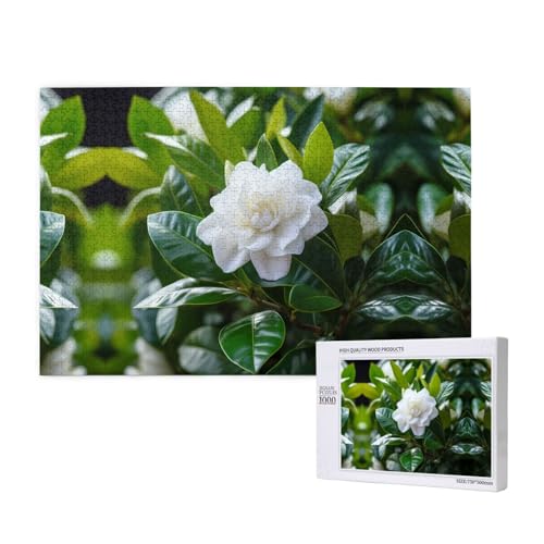 Phayah Gardenia Puzzles 1000 Teile für Puzzle, Holzpuzzle für Familie, Freunde, Heimdekoration, Wandkunst, 75 x 50 cm Phayah Gardenia Puzzles 1000 Teile für Puzzle, Holzpuzzle für Familie, Freunde, Heimdekoration, Wandkunst, 75 x 50 cm von PHAYAH