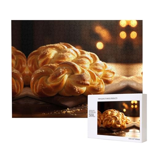 Phayah Gebratener Teig, Twist-Puzzle, 500 Teile, für Puzzle, Holzpuzzle für Familie, Freunde, Heimdekoration, Wandkunst, 50 x 38 cm Phayah Gebratener Teig, Twist-Puzzle, 500 Teile, für Puzzle, Holzpuzzle für Familie, Freunde, Heimdekoration, Wandkunst, 50 x 38 cm von PHAYAH