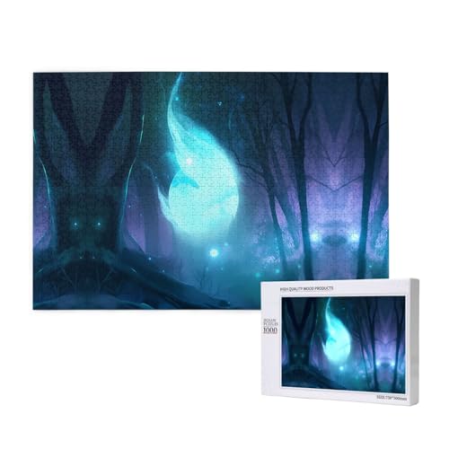 Phayah Geister-Puzzle, 1000 Teile für Puzzle, Holzpuzzle für Familie, Freunde, Heimdekoration, Wandkunst, 75 x 50 cm von PHAYAH