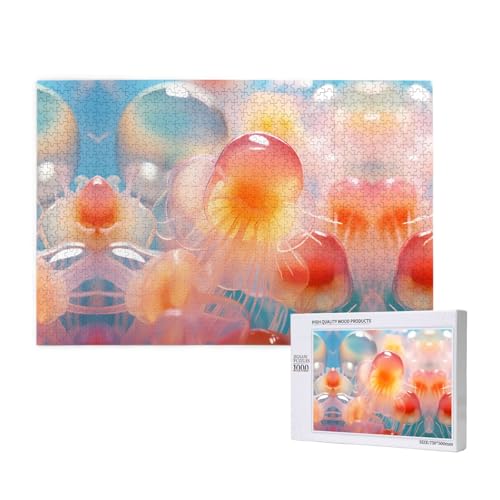 Phayah Gelatine-Dessert-Puzzle, 1000 Teile für Puzzle, Holzpuzzle für Familie, Freunde, Heimdekoration, Wandkunst, 75 x 50 cm Phayah Gelatine-Dessert-Puzzle, 1000 Teile für Puzzle, Holzpuzzle für Familie, Freunde, Heimdekoration, Wandkunst, 75 x 50 cm von PHAYAH