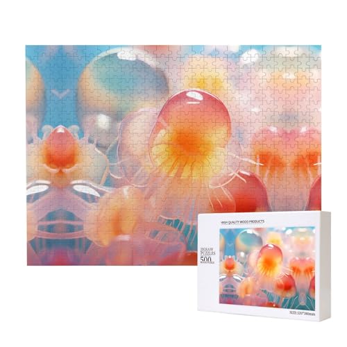 Phayah Gelatine-Dessert-Puzzle, 500 Teile, für Puzzle, Holzpuzzle für Familie, Freunde, Heimdekoration, Wandkunst, 50 x 38 cm von PHAYAH