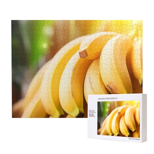 Phayah Gelbe Bananen-Puzzles für Erwachsene, 500 Teile, Heimdekoration, Geburtstagsparty, für Männer und Frauen, 20,4 x 38,1 cm Phayah Gelbe Bananen-Puzzles für Erwachsene, 500 Teile, Heimdekoration, Geburtstagsparty, für Männer und Frauen, 20,4 x 38,1 cm von PHAYAH