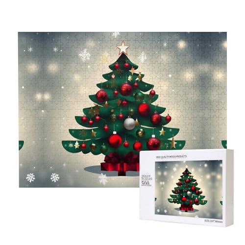 Phayah Geschenk-Baum-Puzzles für Erwachsene, 500 Teile, Heimdekoration, Geburtstagsparty für Männer und Frauen, 50 x 38 cm von PHAYAH