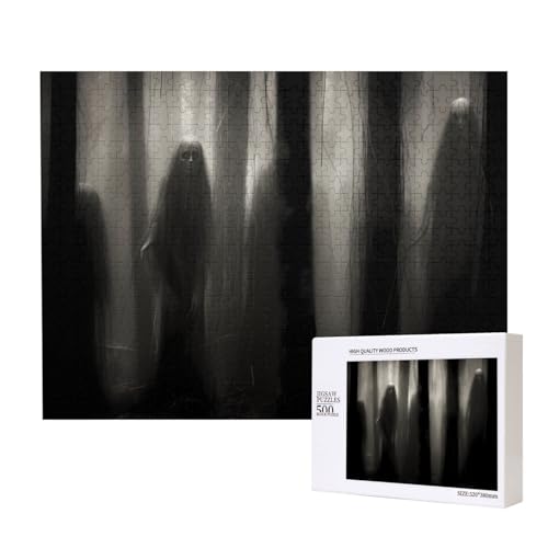 Phayah Ghostly Shadow by The Tree Puzzles für Erwachsene, 500 Teile, Kinderspielzeug, Intelligenzentwicklungsspielzeug, 20,4 x 38,1 cm von PHAYAH