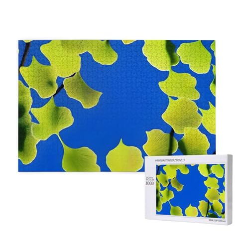 Phayah Ginkgo Biloba Puzzles 1000 Teile für Puzzle, Holzpuzzle für Familie, Freunde, Heimdekoration, Wandkunst, 29,5 x 50 cm Phayah Ginkgo Biloba Puzzles 1000 Teile für Puzzle, Holzpuzzle für Familie, Freunde, Heimdekoration, Wandkunst, 29,5 x 50 cm von PHAYAH