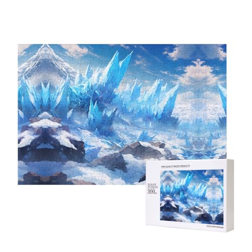 Phayah Glaciers Puzzles 300 Teile für Puzzle, Holzpuzzle für Familie und Freunde, Heimdekoration, Wandkunst, 39,9 x 27,9 cm Phayah Glaciers Puzzles 300 Teile für Puzzle, Holzpuzzle für Familie und Freunde, Heimdekoration, Wandkunst, 39,9 x 27,9 cm von PHAYAH