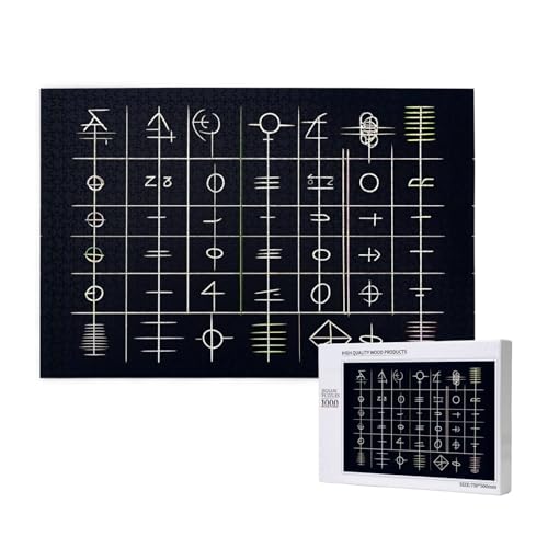 Phayah Gleichungssymbol-Puzzle, 1000 Teile für Puzzle, Holzpuzzle für Familie, Freunde, Heimdekoration, Wandkunst, 75 x 50 cm Phayah Gleichungssymbol-Puzzle, 1000 Teile für Puzzle, Holzpuzzle für Familie, Freunde, Heimdekoration, Wandkunst, 75 x 50 cm von PHAYAH