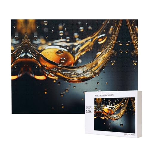 Phayah Glib Puzzles 500 Teile für Puzzle, Holzpuzzle für Familie, Freunde, Heimdekoration, Wandkunst, 500 x 38 cm von PHAYAH