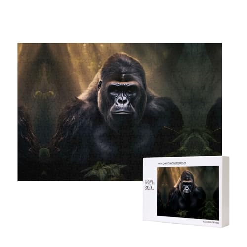 Phayah Gorillas Puzzles für Puzzle, Holzpuzzle für Familie, Freunde, Heimdekoration, Wandkunst, 300 Teile Phayah Gorillas Puzzles für Puzzle, Holzpuzzle für Familie, Freunde, Heimdekoration, Wandkunst, 300 Teile von PHAYAH