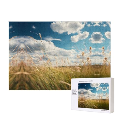 Phayah Grassland Herbst-Puzzle, 300 Teile, für Puzzle, Holzpuzzle für Familie, Freunde, Heimdekoration, Wandkunst, 39 x 28 cm Phayah Grassland Herbst-Puzzle, 300 Teile, für Puzzle, Holzpuzzle für Familie, Freunde, Heimdekoration, Wandkunst, 39 x 28 cm von PHAYAH