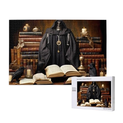 Phayah Grimoire Seltsame Welt Muster Puzzle Einzigartige Puzzle Wandkunst Bild für Heimdekoration 1000 Stück von PHAYAH