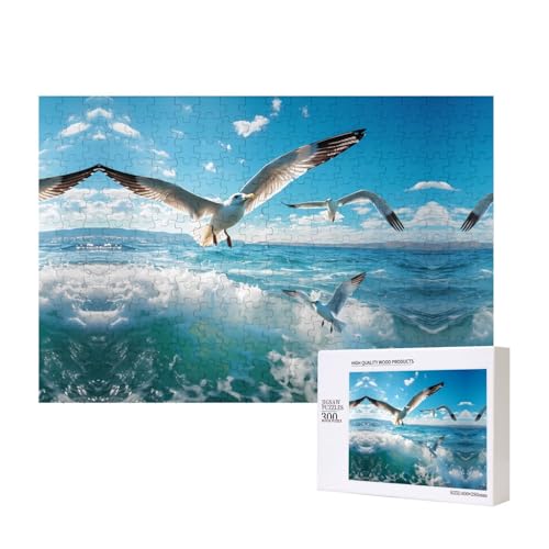 Phayah Gull Puzzles für Puzzle, Holzpuzzle für Familie, Freunde, Heimdekoration, Wandkunst, 300 Teile Phayah Gull Puzzles für Puzzle, Holzpuzzle für Familie, Freunde, Heimdekoration, Wandkunst, 300 Teile von PHAYAH