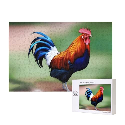 Phayah Hahn Vogel Poattr Puzzles 300 Teile für Puzzle Holzpuzzle für Familie Freunde Heimdekoration Wandkunst 39,9 x 27,9 cm Phayah Hahn Vogel Poattr Puzzles 300 Teile für Puzzle Holzpuzzle für Familie Freunde Heimdekoration Wandkunst 39,9 x 27,9 cm von PHAYAH