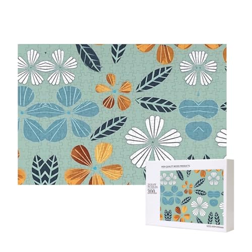 Phayah Hellfarbiges Blumenpuzzle, 300 Teile, für Puzzle, Holzpuzzle für Familie, Freunde, Heimdekoration, Wandkunst, 15,7 x 27,9 cm Phayah Hellfarbiges Blumenpuzzle, 300 Teile, für Puzzle, Holzpuzzle für Familie, Freunde, Heimdekoration, Wandkunst, 15,7 x 27,9 cm von PHAYAH