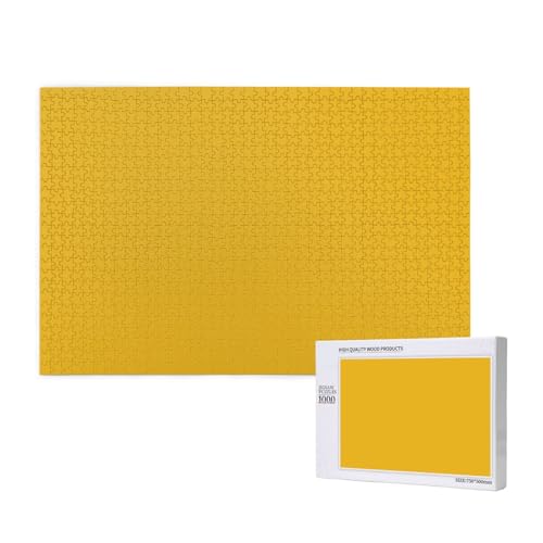 Phayah Holzpuzzle für Erwachsene, 1000 Teile, Holzpuzzle, Spielzeug, DIY-Set, Heimdekoration, 75 x 50 cm, einfarbig, Goldmuster Phayah Holzpuzzle für Erwachsene, 1000 Teile, Holzpuzzle, Spielzeug, DIY-Set, Heimdekoration, 75 x 50 cm, einfarbig, Goldmuster von PHAYAH