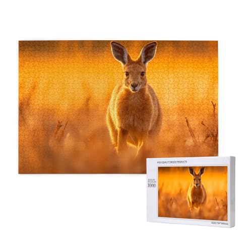 Phayah Känguru-Spring-Puzzle für Erwachsene, 1000 Teile, Heimdekoration, Geburtstagsparty für Männer und Frauen, 75 x 50 cm von PHAYAH