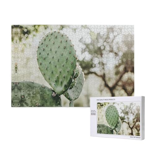 Phayah Kaktus-Puzzles für Erwachsene, 1000 Teile, Heimdekoration, Geburtstagsparty für Männer und Frauen, 29,5 x 50 cm Phayah Kaktus-Puzzles für Erwachsene, 1000 Teile, Heimdekoration, Geburtstagsparty für Männer und Frauen, 29,5 x 50 cm von PHAYAH
