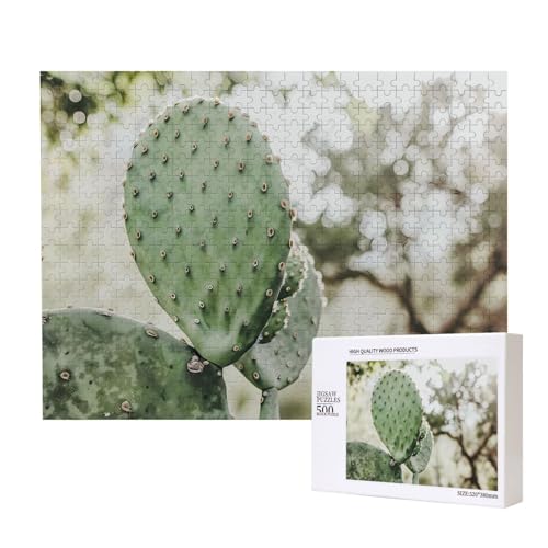 Phayah Kaktus-Puzzles für Erwachsene, 500 Teile, Heimdekoration, Geburtstagsparty für Männer und Frauen, 20,4 x 38,1 cm Phayah Kaktus-Puzzles für Erwachsene, 500 Teile, Heimdekoration, Geburtstagsparty für Männer und Frauen, 20,4 x 38,1 cm von PHAYAH
