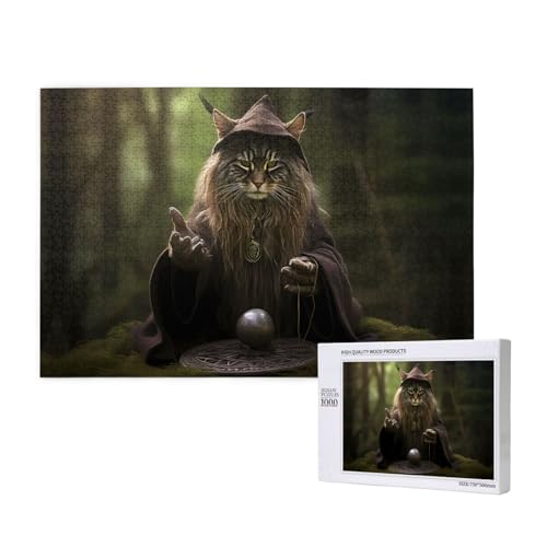 Phayah Katzen-Puzzles für Erwachsene, 1000 Teile, Heimdekoration, Geburtstagsparty für Männer und Frauen, 29,5 x 50 cm Phayah Katzen-Puzzles für Erwachsene, 1000 Teile, Heimdekoration, Geburtstagsparty für Männer und Frauen, 29,5 x 50 cm von PHAYAH