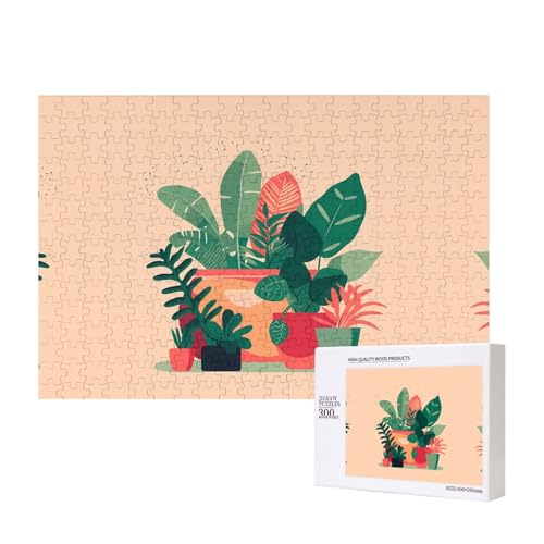 Phayah Kleine Grünpflanzen-Puzzles für den Innenbereich, 300 Teile für Puzzle, Holzpuzzle für Familie, Freunde, Heimdekoration, Wandkunst, 15,7 x 27,9 cm Phayah Kleine Grünpflanzen-Puzzles für den Innenbereich, 300 Teile für Puzzle, Holzpuzzle für Familie, Freunde, Heimdekoration, Wandkunst, 15,7 x 27,9 cm von PHAYAH
