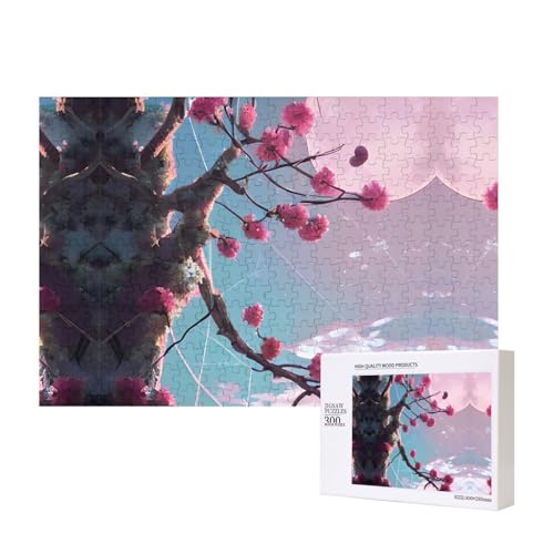 Phayah Kleine rosa Blumen-Puzzle, 300 Teile für Puzzle, Holzpuzzle für Familie, Freunde, Heimdekoration, Wandkunst, 15,7 x 27,9 cm Phayah Kleine rosa Blumen-Puzzle, 300 Teile für Puzzle, Holzpuzzle für Familie, Freunde, Heimdekoration, Wandkunst, 15,7 x 27,9 cm von PHAYAH