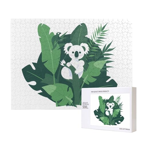 Phayah Koala On Branch Puzzle für Erwachsene, 500 Teile, Heimdekoration, Geburtstagsparty für Männer und Frauen, 50,4 x 38,1 cm Phayah Koala On Branch Puzzle für Erwachsene, 500 Teile, Heimdekoration, Geburtstagsparty für Männer und Frauen, 50,4 x 38,1 cm von PHAYAH