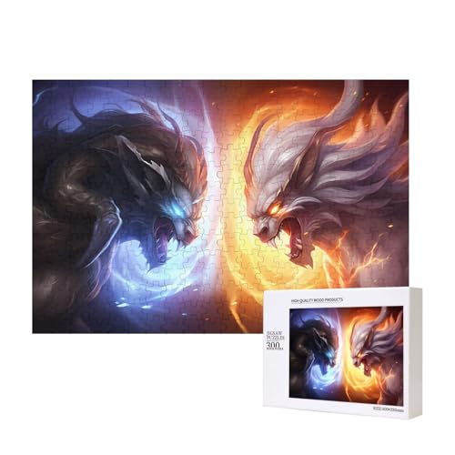 Phayah Konfrontation Beast Muster Puzzle Einzigartiges Puzzle Wandkunst Bild für Heimdekoration 300 Stück Phayah Konfrontation Beast Muster Puzzle Einzigartiges Puzzle Wandkunst Bild für Heimdekoration 300 Stück von PHAYAH