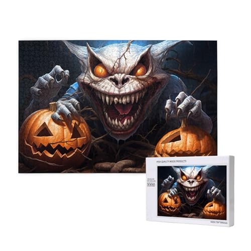 Phayah Kürbis-Lichtmonster-Muster, Puzzle, einzigartiges Puzzle, Wandkunst, Bild für Heimdekoration, 1000 Stück Phayah Kürbis-Lichtmonster-Muster, Puzzle, einzigartiges Puzzle, Wandkunst, Bild für Heimdekoration, 1000 Stück von PHAYAH