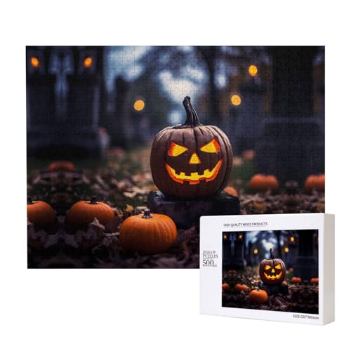 Phayah Kürbis-Modellierpuzzle, 500 Teile, für Puzzle, Holzpuzzle für Familie, Freunde, Heimdekoration, Wandkunst, 50 x 38 cm Phayah Kürbis-Modellierpuzzle, 500 Teile, für Puzzle, Holzpuzzle für Familie, Freunde, Heimdekoration, Wandkunst, 50 x 38 cm von PHAYAH