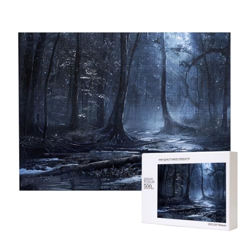 Phayah Lichtemittierende Bäume Puzzle für Erwachsene, 500 Teile, Heimdekoration, Geburtstagsparty für Männer und Frauen, 50 x 38 cm Phayah Lichtemittierende Bäume Puzzle für Erwachsene, 500 Teile, Heimdekoration, Geburtstagsparty für Männer und Frauen, 50 x 38 cm von PHAYAH