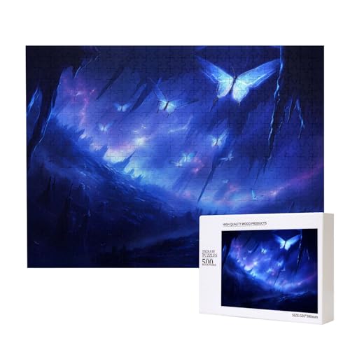 Phayah Lichtschwanz-Schmetterling-Puzzles für Erwachsene, 500 Teile, Heimdekoration, Geburtstagsparty für Männer und Frauen, 50,4 x 38,1 cm von PHAYAH