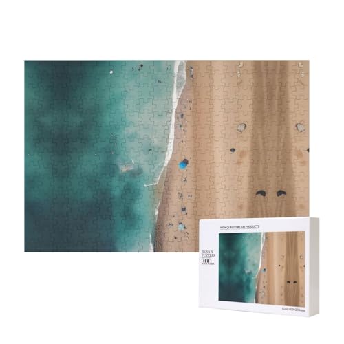 Phayah Luftansicht des Strand-Puzzles 300 Teile für Puzzle, Holzpuzzle für Familie, Freunde, Heimdekoration, Wandkunst, 15,7 x 27,9 cm Phayah Luftansicht des Strand-Puzzles 300 Teile für Puzzle, Holzpuzzle für Familie, Freunde, Heimdekoration, Wandkunst, 15,7 x 27,9 cm von PHAYAH