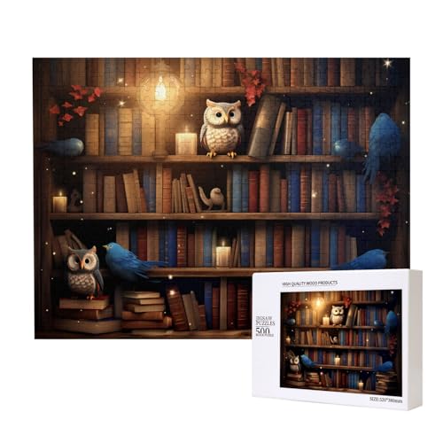 Phayah Magic Bookstore Puzzle für Erwachsene, 500 Teile, Heimdekoration, Geburtstagsparty für Männer und Frauen, 50 x 38 cm Phayah Magic Bookstore Puzzle für Erwachsene, 500 Teile, Heimdekoration, Geburtstagsparty für Männer und Frauen, 50 x 38 cm von PHAYAH