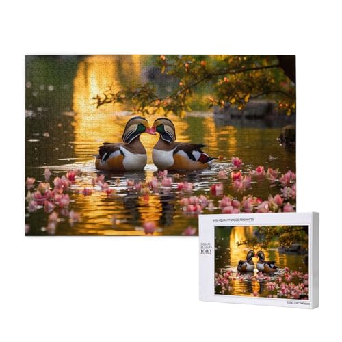 Phayah Mandarinenenten-Puzzles für Erwachsene, 1000 Teile, Kinderspielzeug, Intelligenzentwicklungsspielzeug, 29,5 x 19,7 cm Phayah Mandarinenenten-Puzzles für Erwachsene, 1000 Teile, Kinderspielzeug, Intelligenzentwicklungsspielzeug, 29,5 x 19,7 cm von PHAYAH