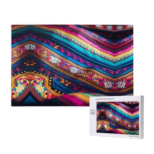 Phayah Maserungspuzzle, 1000 Teile für Puzzle, Holzpuzzle für Familie, Freunde, Heimdekoration, Wandkunst, 75 x 50 cm Phayah Maserungspuzzle, 1000 Teile für Puzzle, Holzpuzzle für Familie, Freunde, Heimdekoration, Wandkunst, 75 x 50 cm von PHAYAH