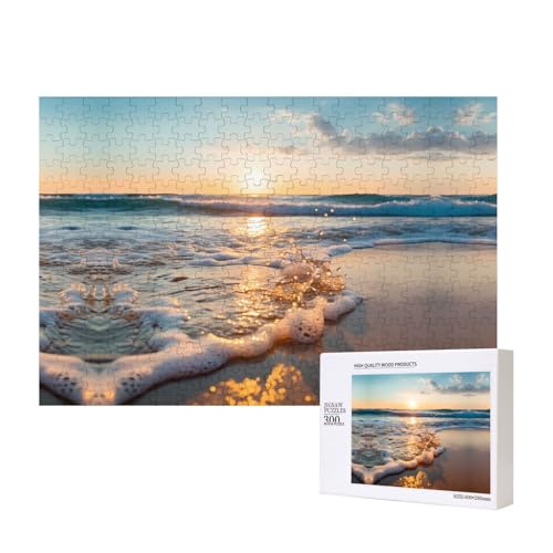Phayah Meereswellen-Puzzle, 300 Teile, für Puzzle, Holzpuzzle für Familie, Freunde, Heimdekoration, Wandkunst, 39 x 27 cm Phayah Meereswellen-Puzzle, 300 Teile, für Puzzle, Holzpuzzle für Familie, Freunde, Heimdekoration, Wandkunst, 39 x 27 cm von PHAYAH