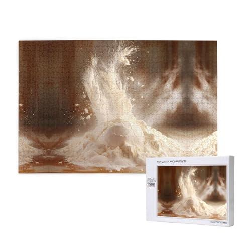 Phayah Mehl-Puzzle, 1000 Teile für Puzzle, Holzpuzzle für Familie, Freunde, Heimdekoration, Wandkunst, 75 x 50 cm Phayah Mehl-Puzzle, 1000 Teile für Puzzle, Holzpuzzle für Familie, Freunde, Heimdekoration, Wandkunst, 75 x 50 cm von PHAYAH