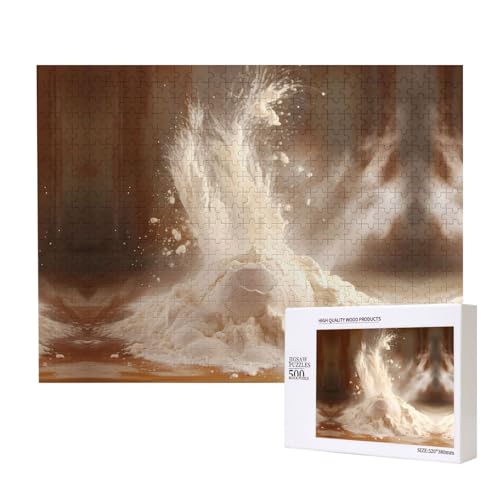 Phayah Mehl-Puzzle, 500 Teile für Puzzle, Holzpuzzle für Familie, Freunde, Heimdekoration, Wandkunst, 50,4 x 38,1 cm von PHAYAH